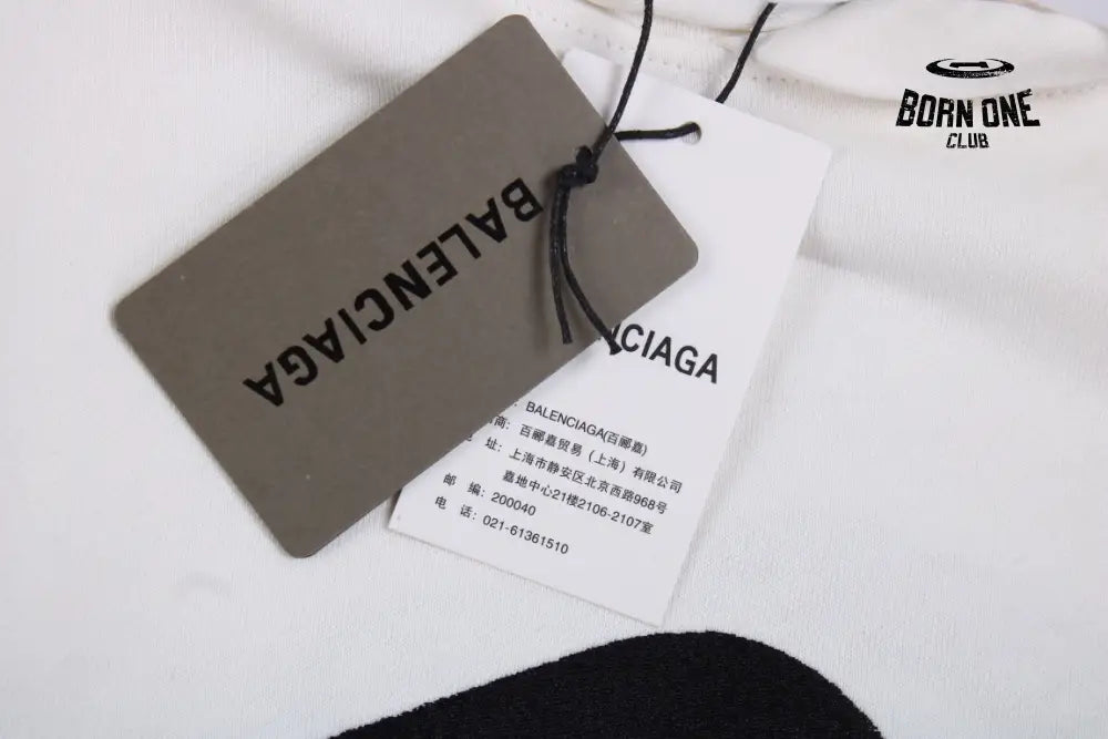 Balenciaga White Hoodie Moletom Sweatshirts