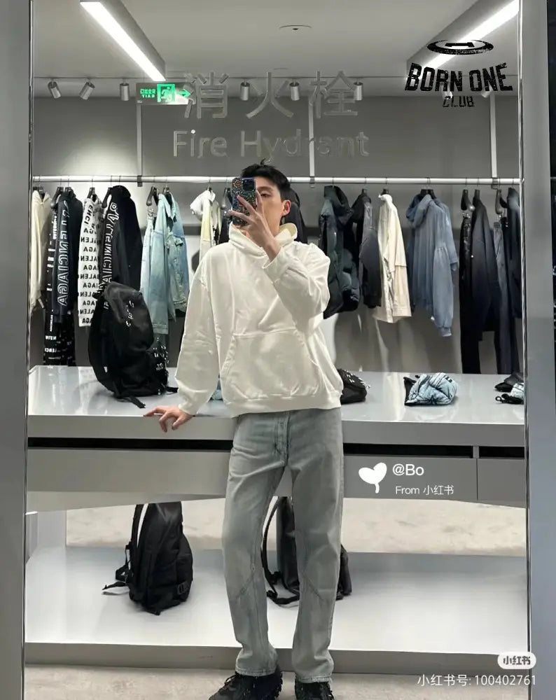 Balenciaga White Hoodie Moletom Sweatshirts