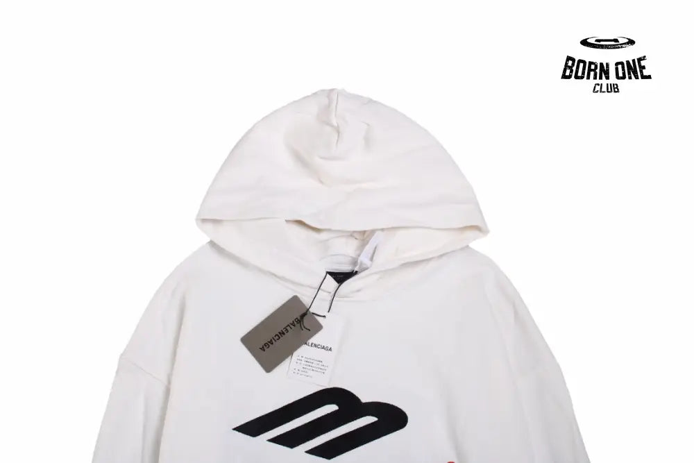 Balenciaga White Hoodie Moletom Sweatshirts