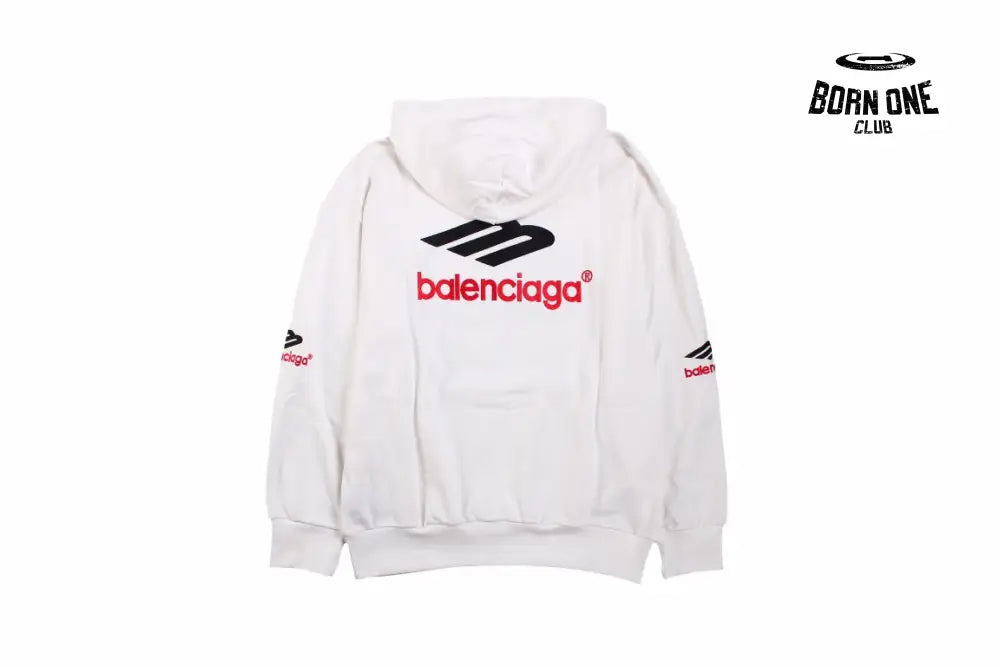 Balenciaga White Hoodie Moletom Sweatshirts