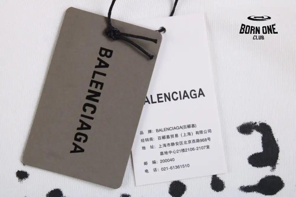 Balenciaga White Logo Hoodie Moletom Sweatshirts