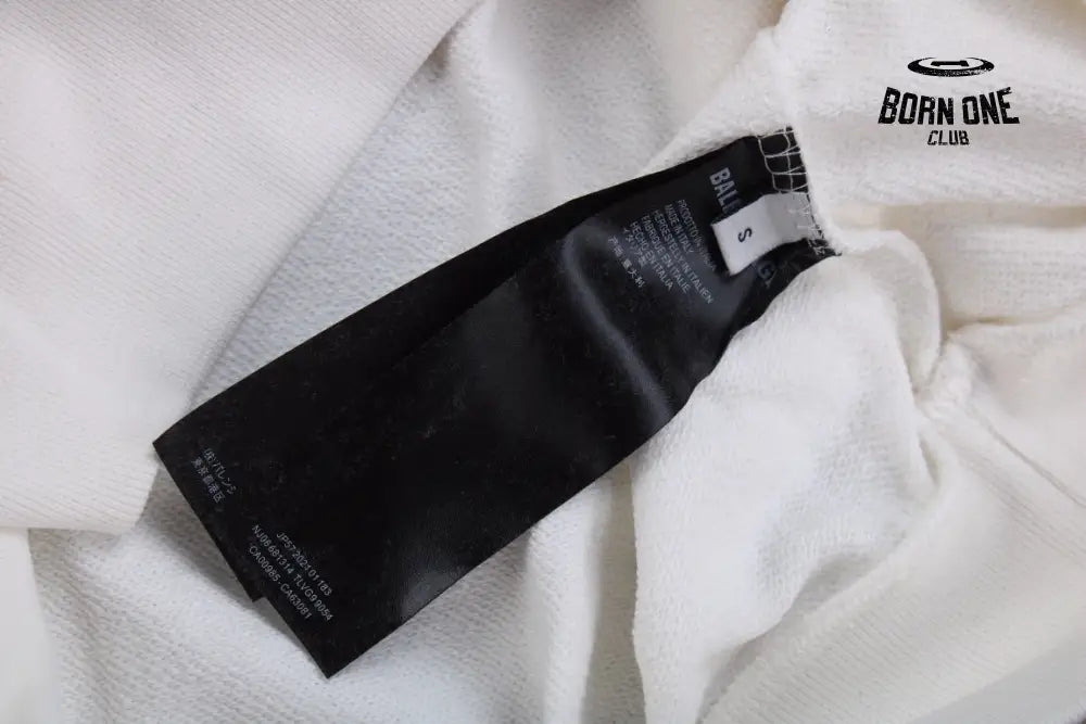 Balenciaga White Logo Hoodie Moletom Sweatshirts