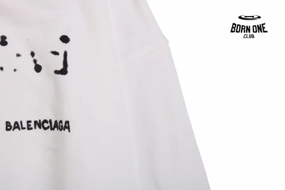 Balenciaga White Logo Hoodie Moletom Sweatshirts