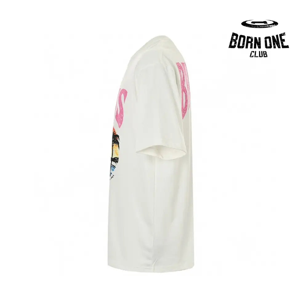 Balenciaga White T-Shirt with Paris Graphic Camiseta T-shirt