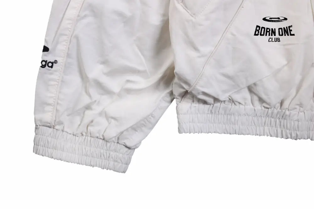 Balenciaga White Zip-Up Track Jaqueta Sweatshirts