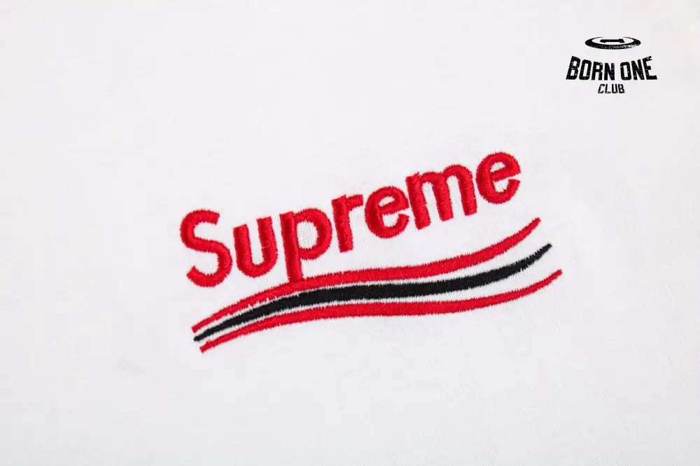 Balenciaga x Supreme T-shirt with Front Logo (White) Camiseta T-shirt