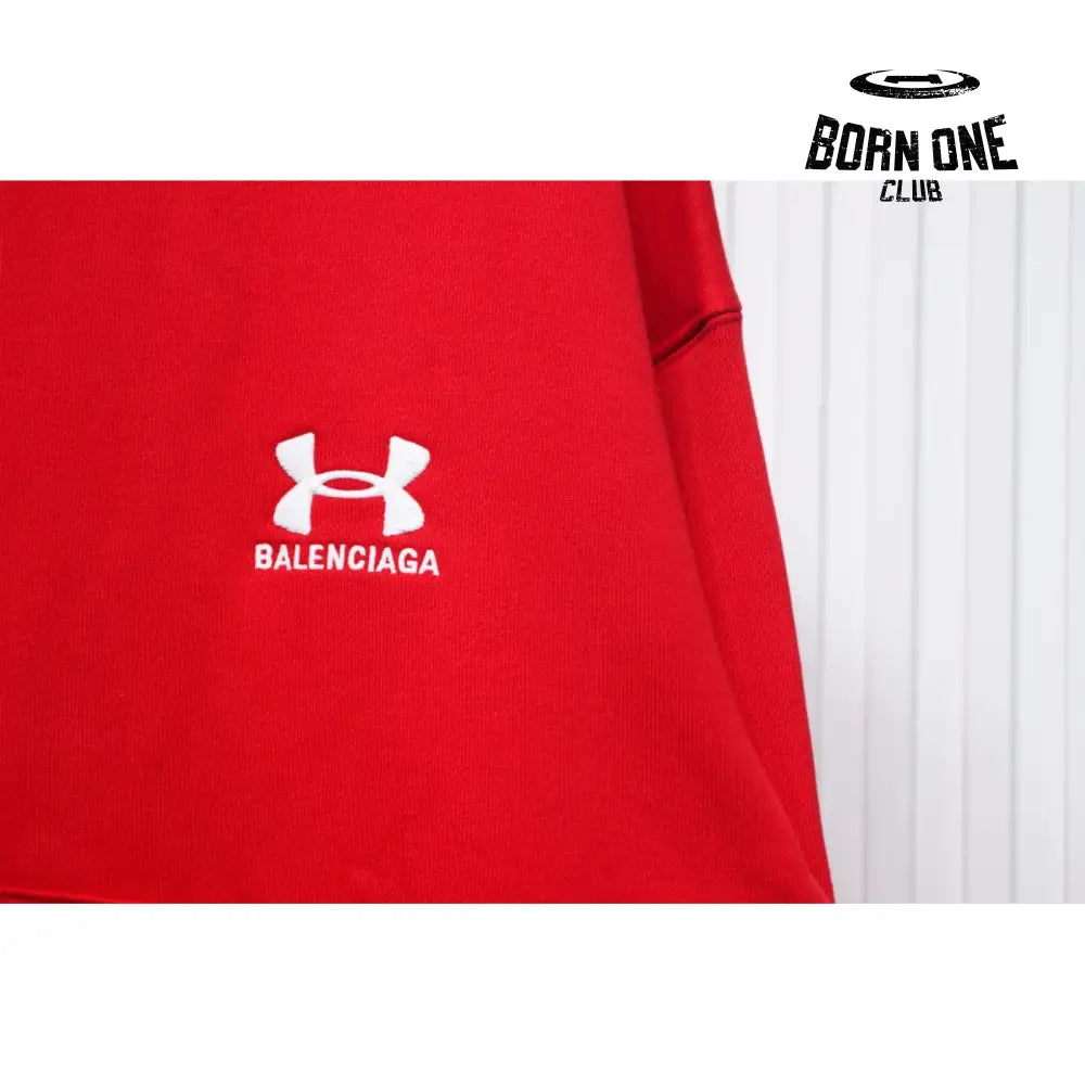 Balenciaga x Under Armour Zip Up Hoodie ’Red/White’ Moletom