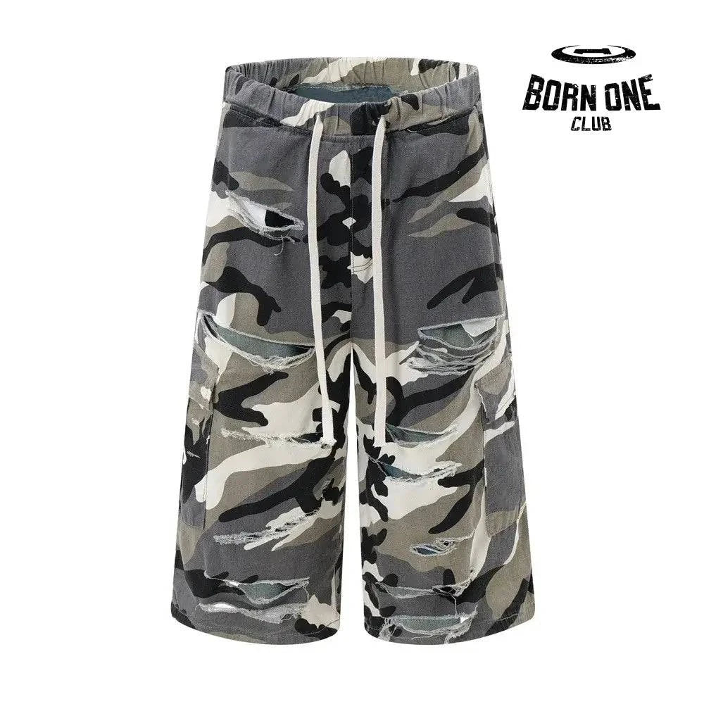 Bermuda Baggy camo Preta