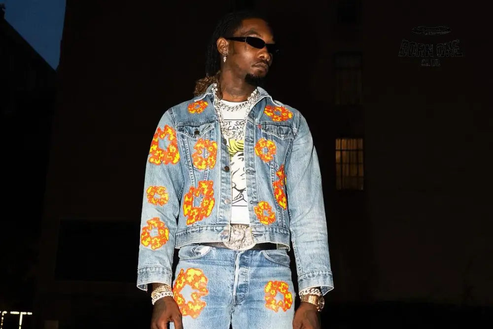 Bermuda Denim Tears x Offset Branco Bermuda