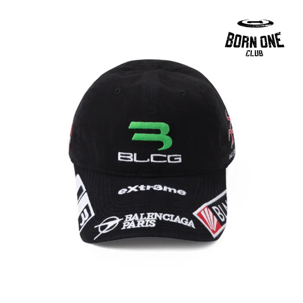 Boné Balenciaga Extreme Paris Cap in Black Ajustável