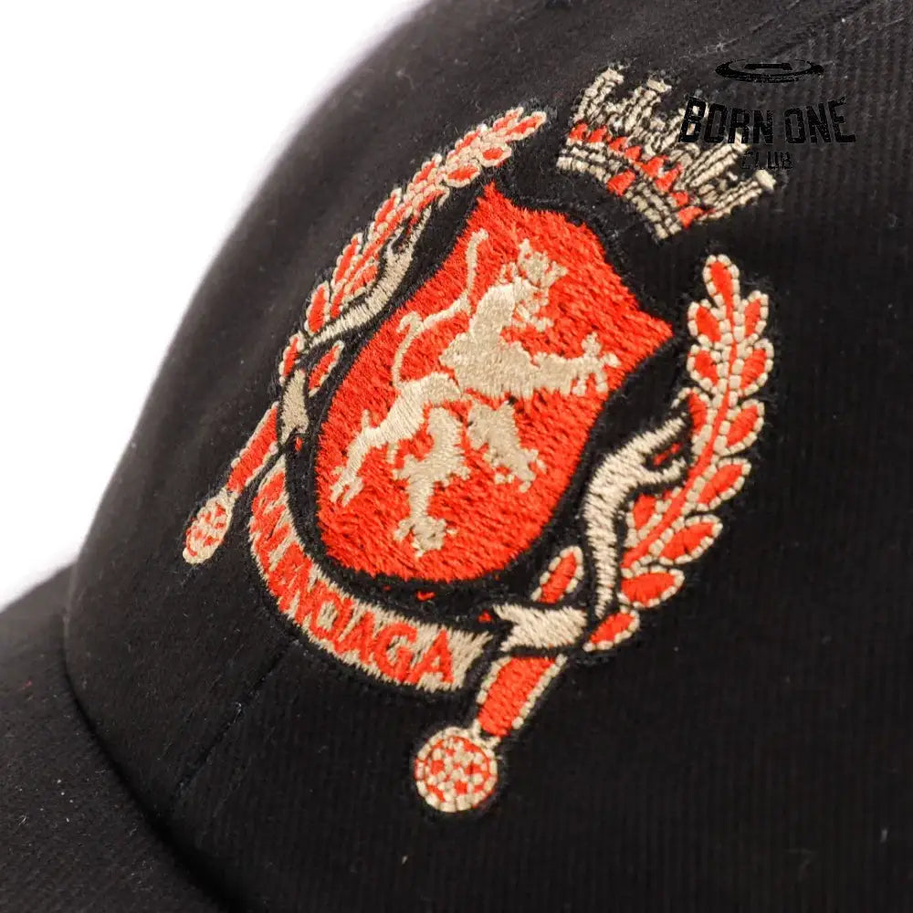 Boné Balenciaga Paris Soccer Cap in Black Ajustável