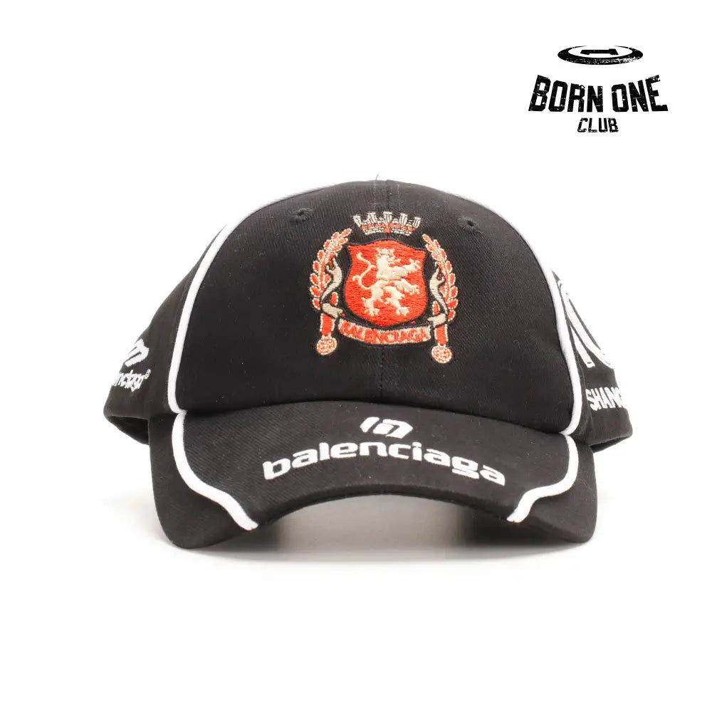 Boné Balenciaga Paris Soccer Cap in Black Ajustável