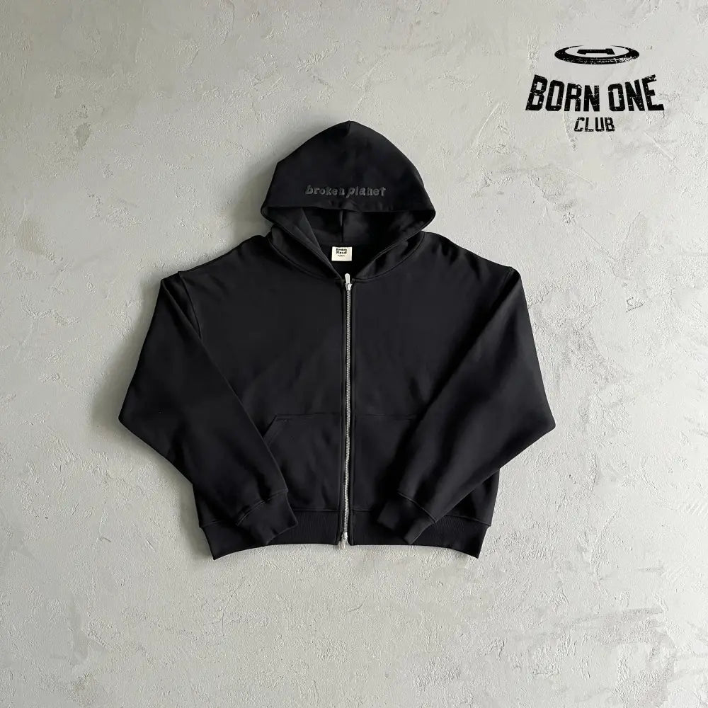 Broken Planet Double Zip Basic Cardigan Hoodie