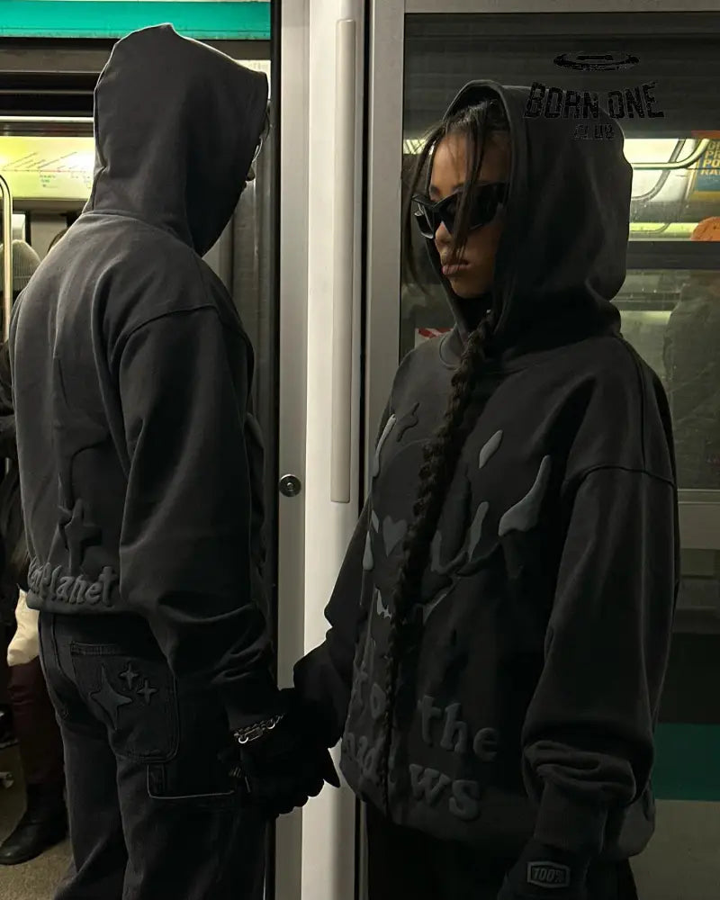 Broken Planet Heart Skull Hoodie