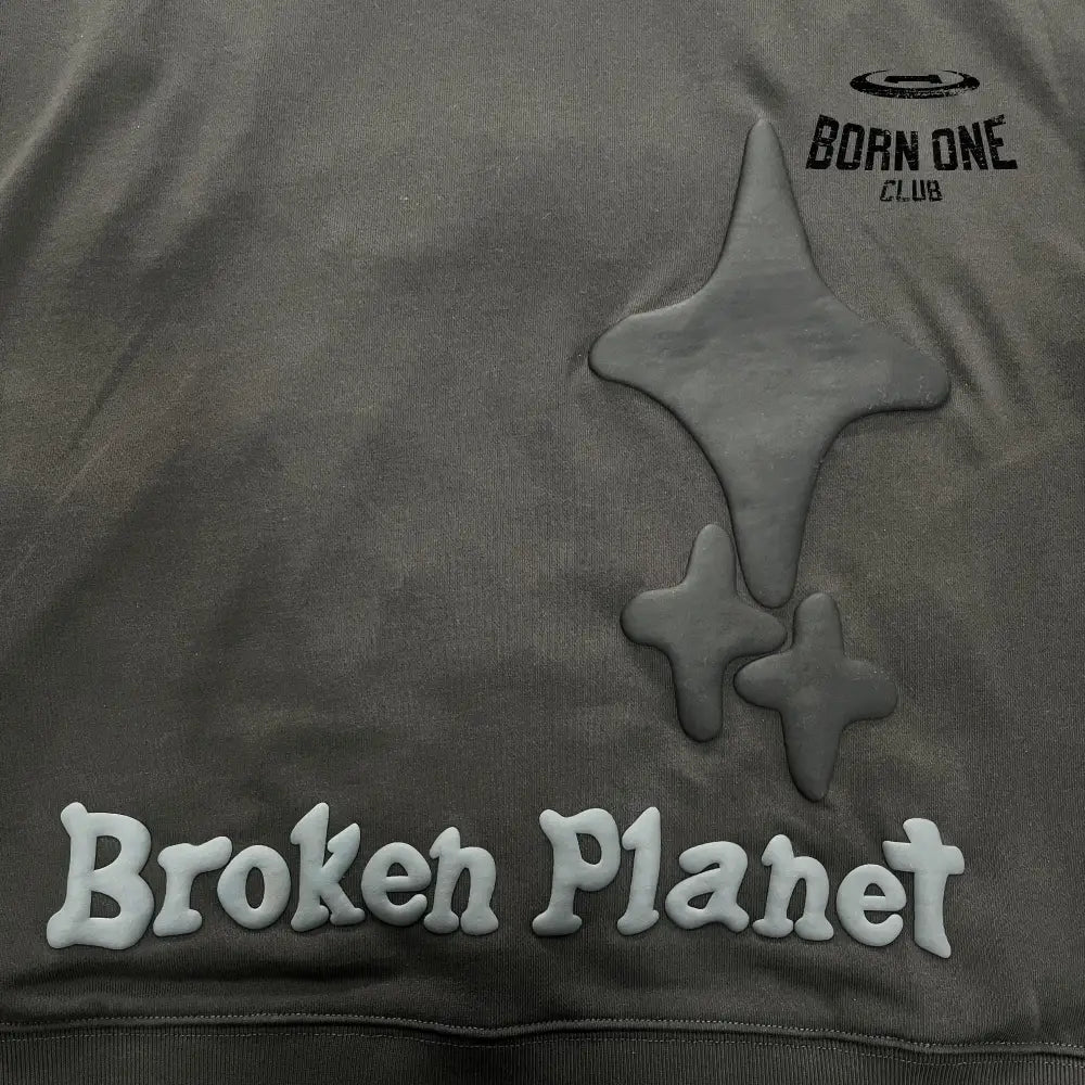 Broken Planet Heart Skull Hoodie