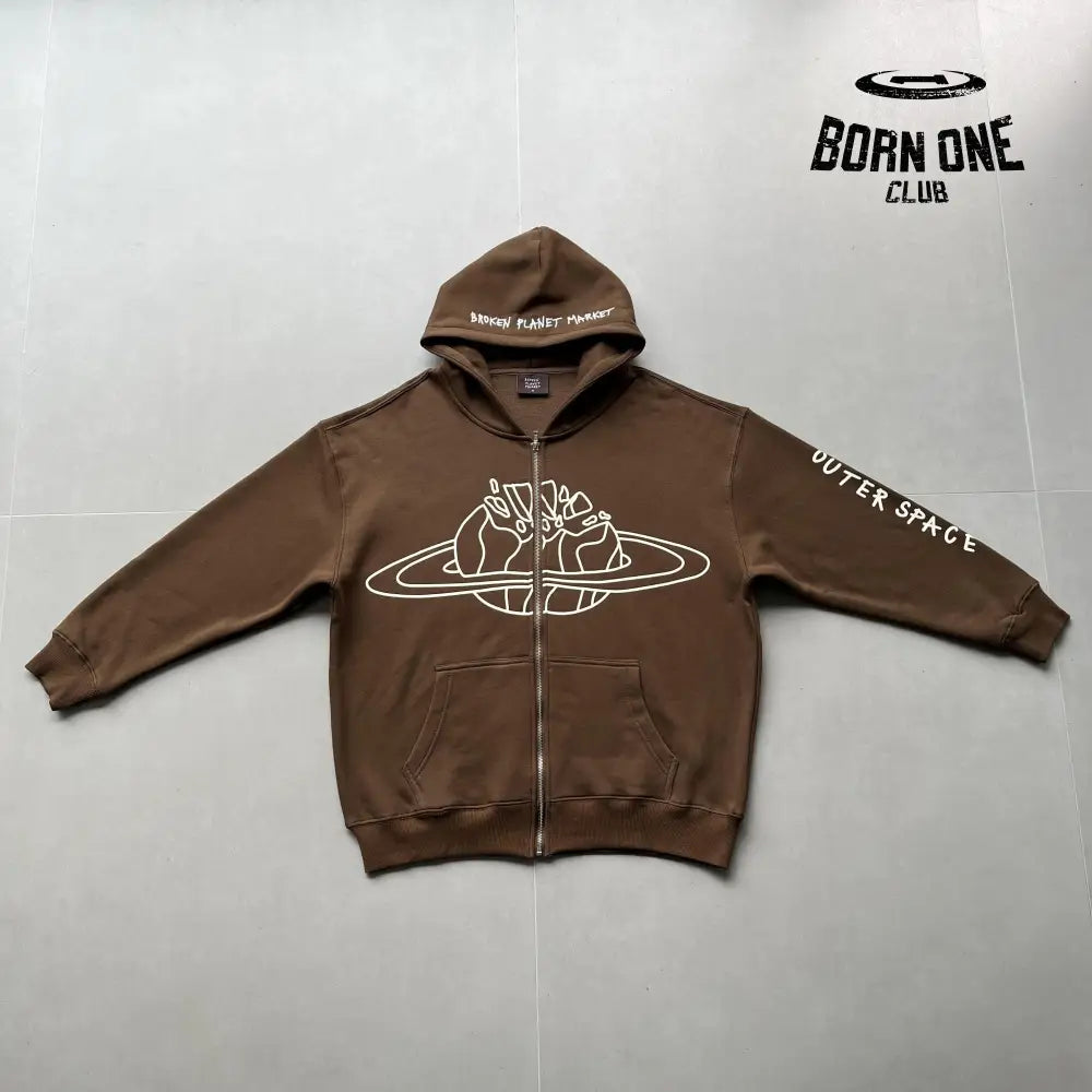 Broken Planet Market Arctic Zip Up Hoodie