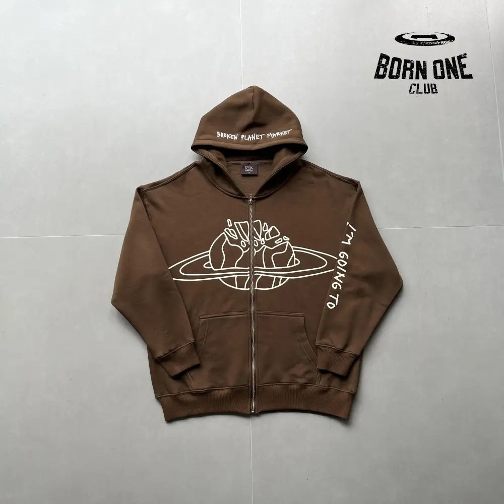 Broken Planet Market Arctic Zip Up Hoodie