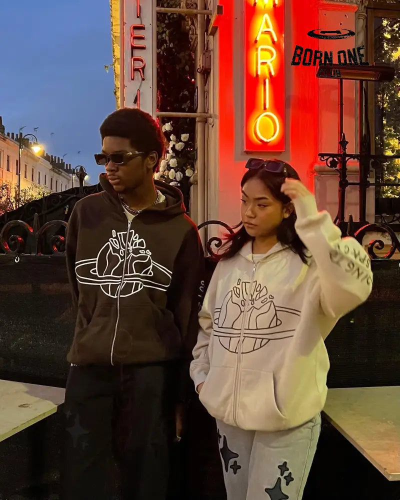 Broken Planet Market Arctic Zip Up Hoodie