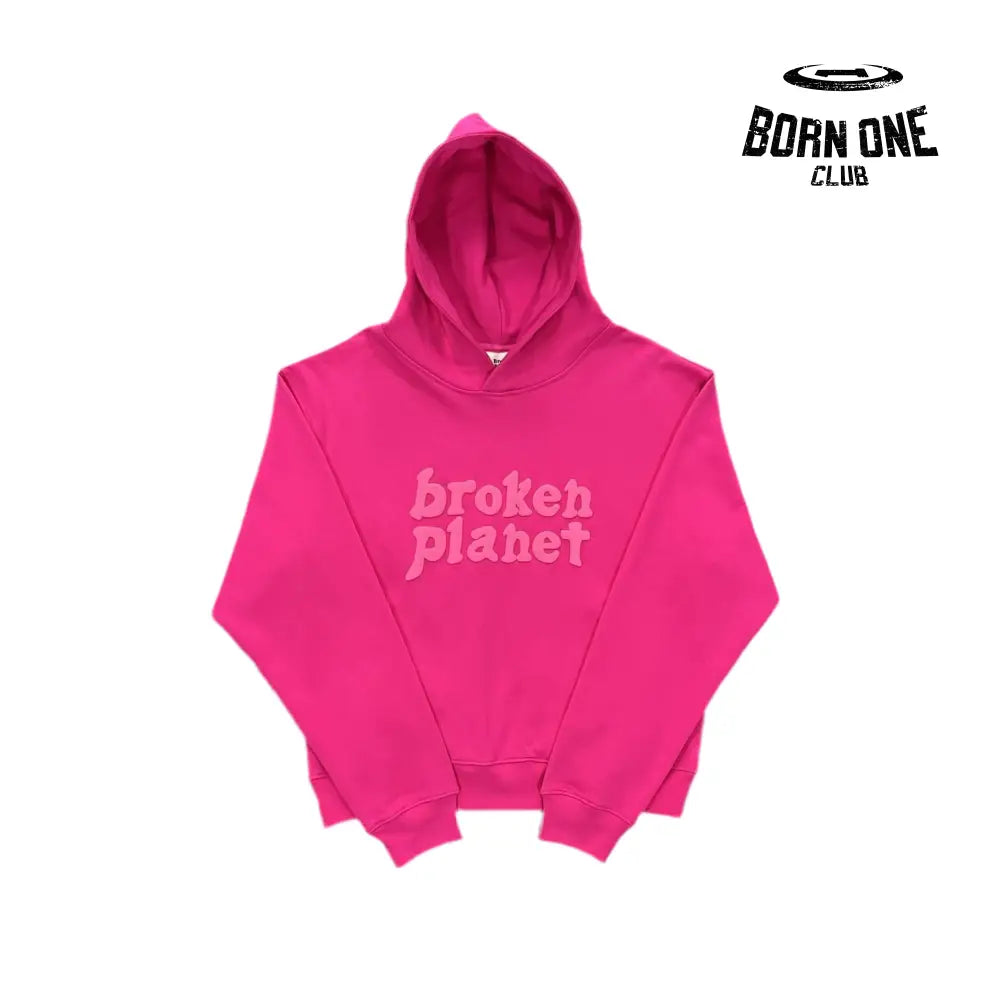 Broken Planet Pink Hoodie