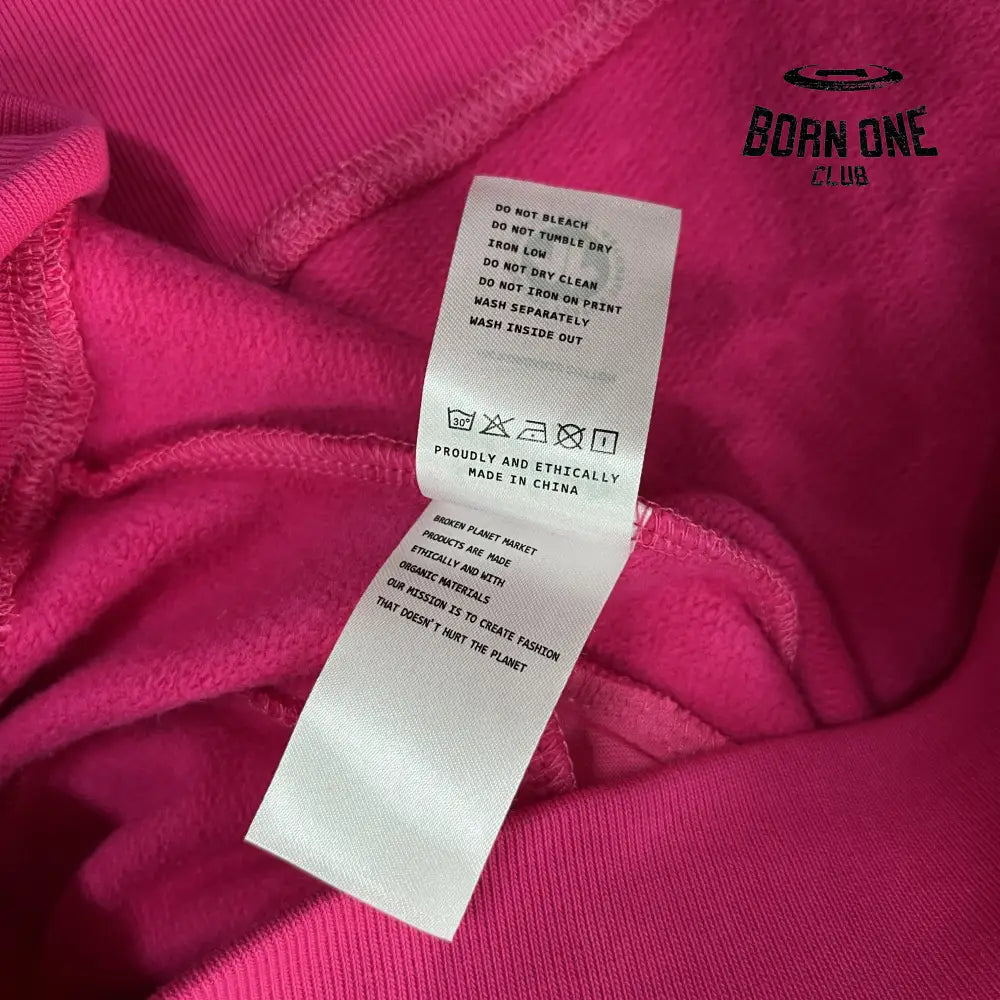 Broken Planet Pink Hoodie