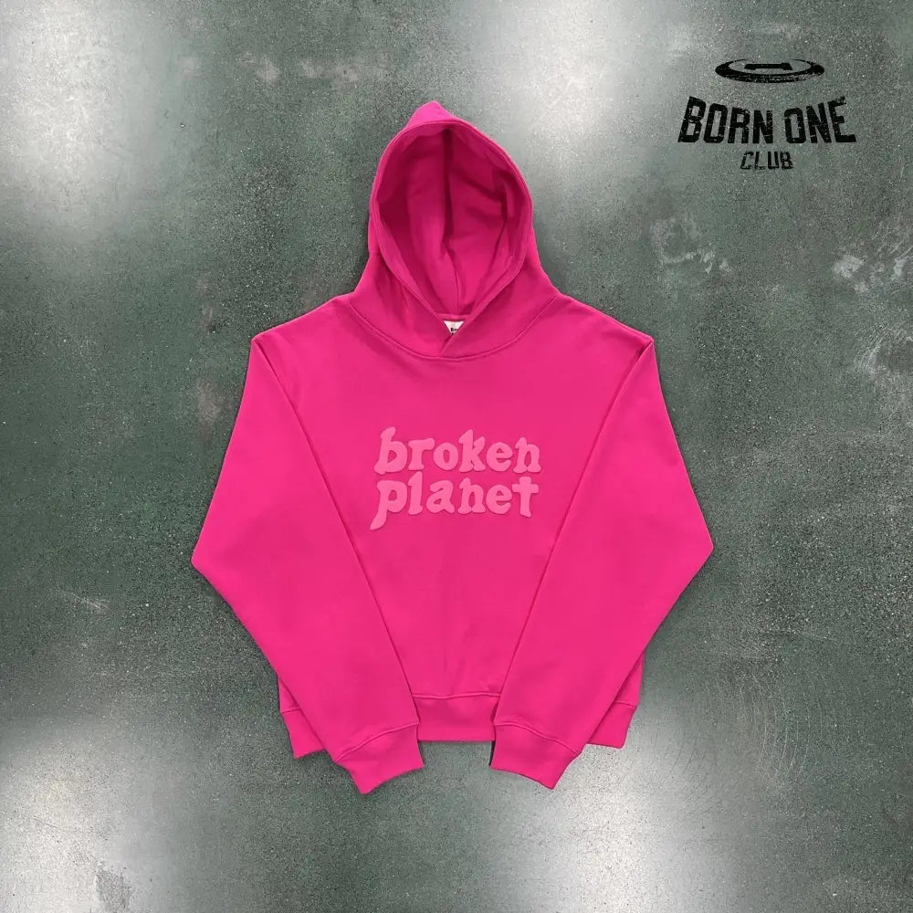 Broken Planet Pink Hoodie