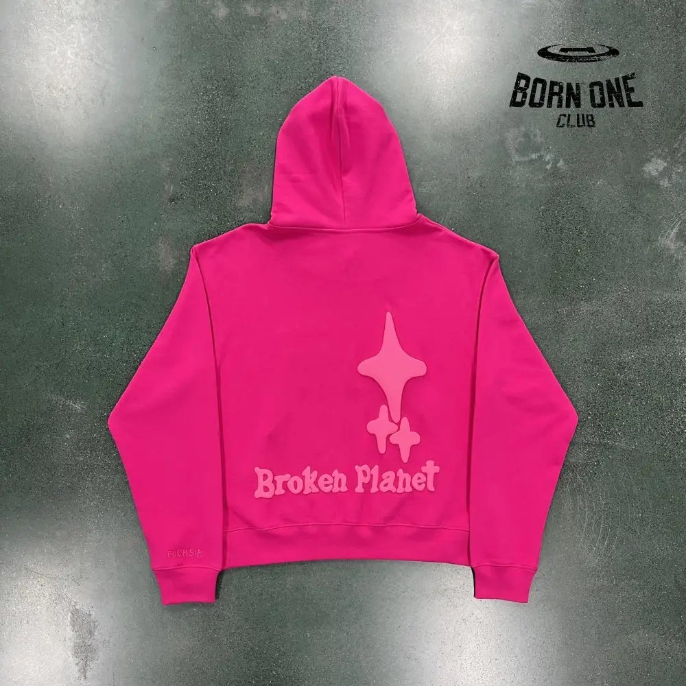 Broken Planet Pink Hoodie