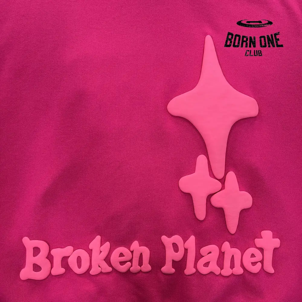 Broken Planet Pink Hoodie