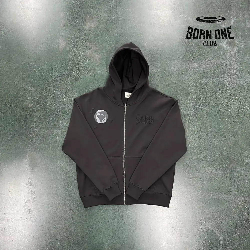 Broken Planet Spider Zip Up Hoodie