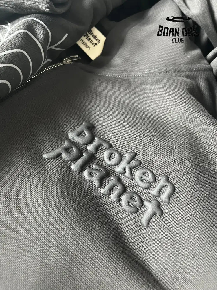 Broken Planet Spider Zip Up Hoodie