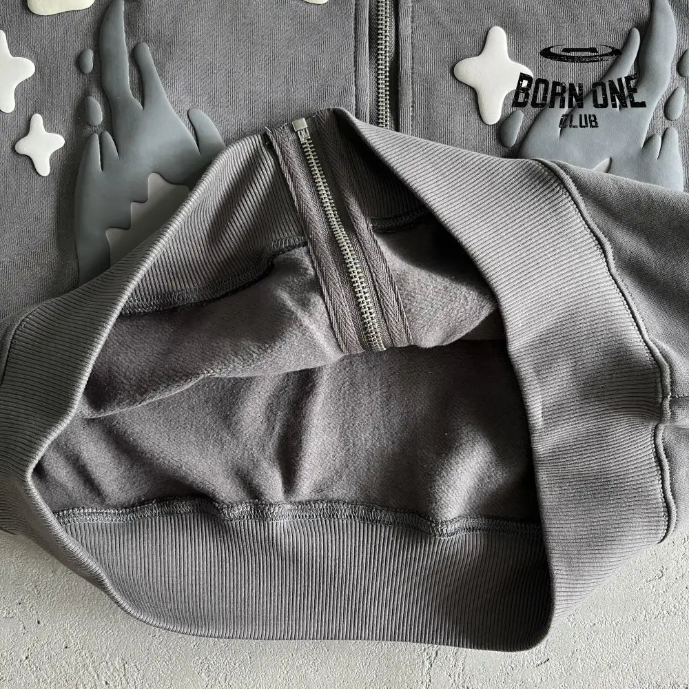Broken Planet Twin Flames Zip Up Hoodie