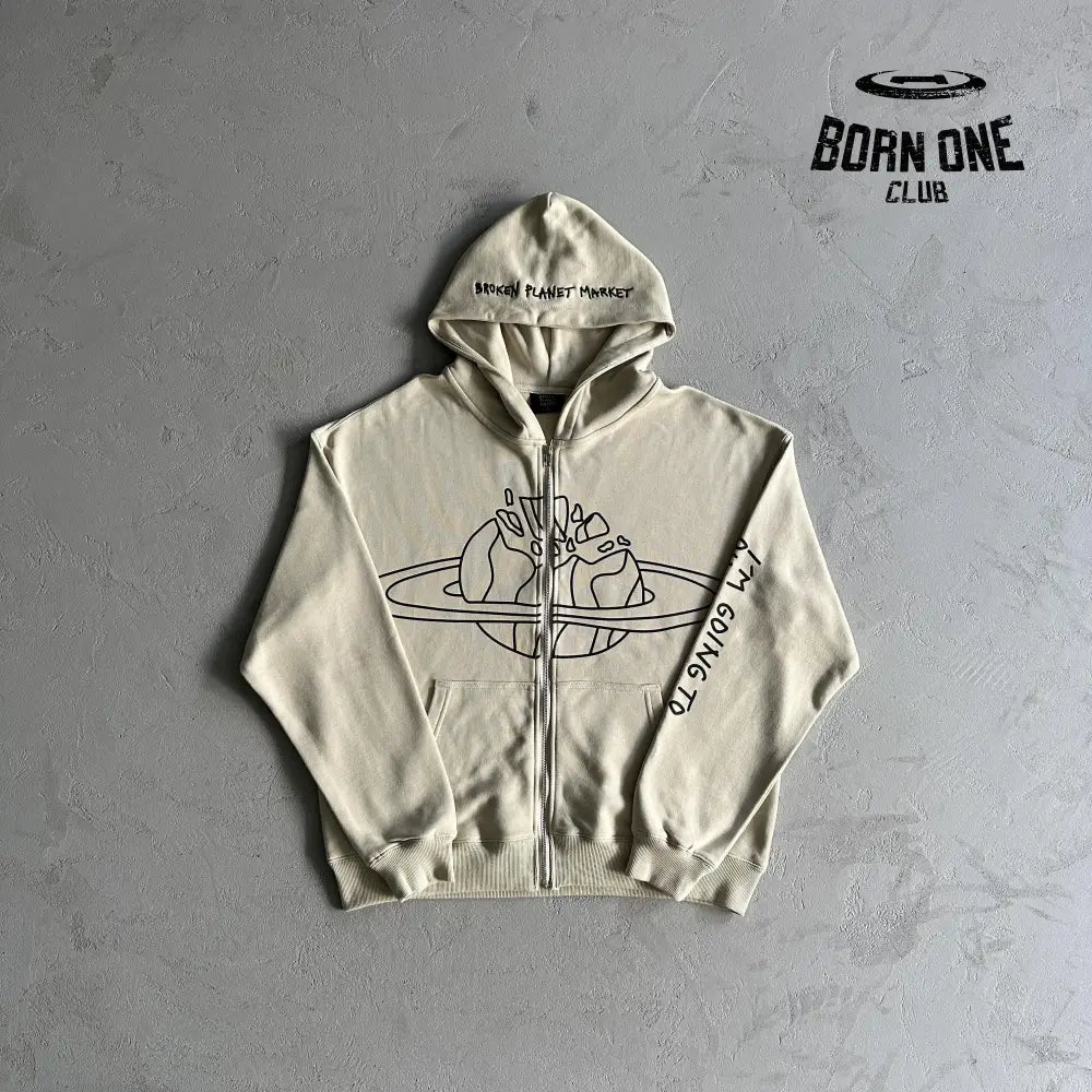 Broken Planet Planet Zip Up Hoodie
