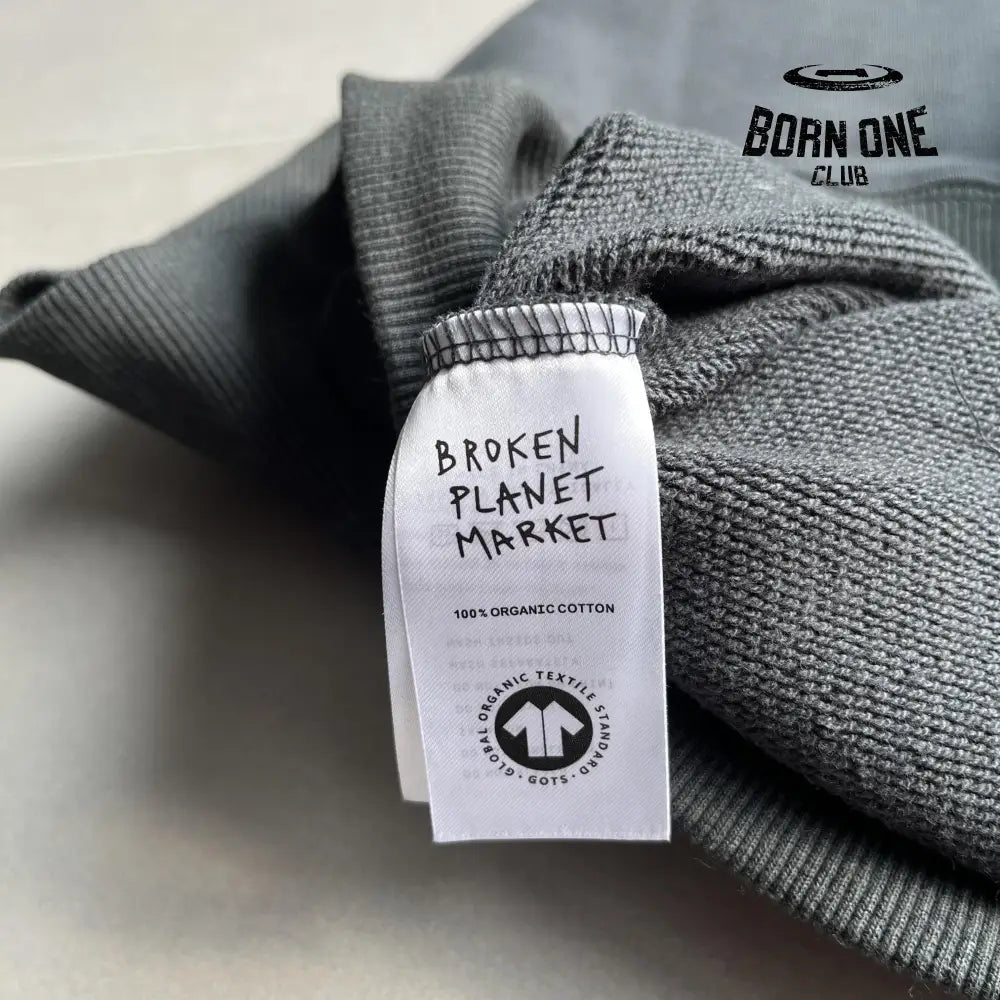 Broken Planet Planet Zip Up Hoodie Grey