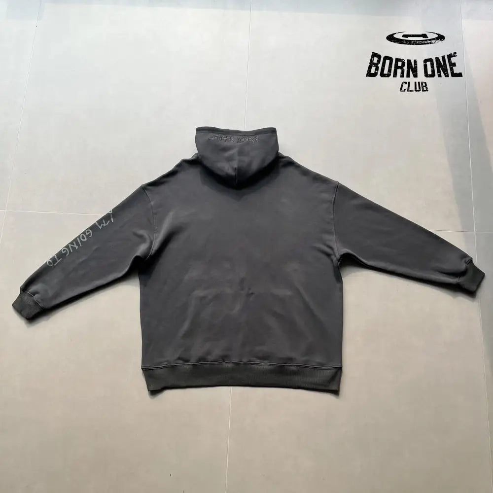 Broken Planet Planet Zip Up Hoodie Grey