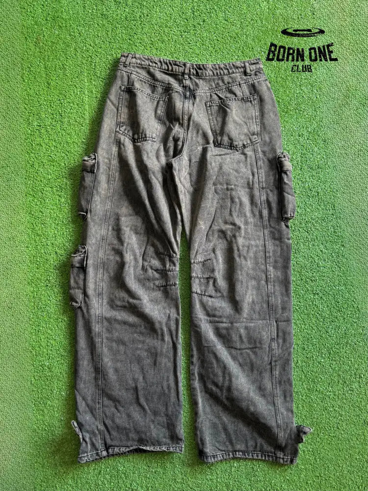 Calça Cargo Utility Washed Black Pronta entrega Calça