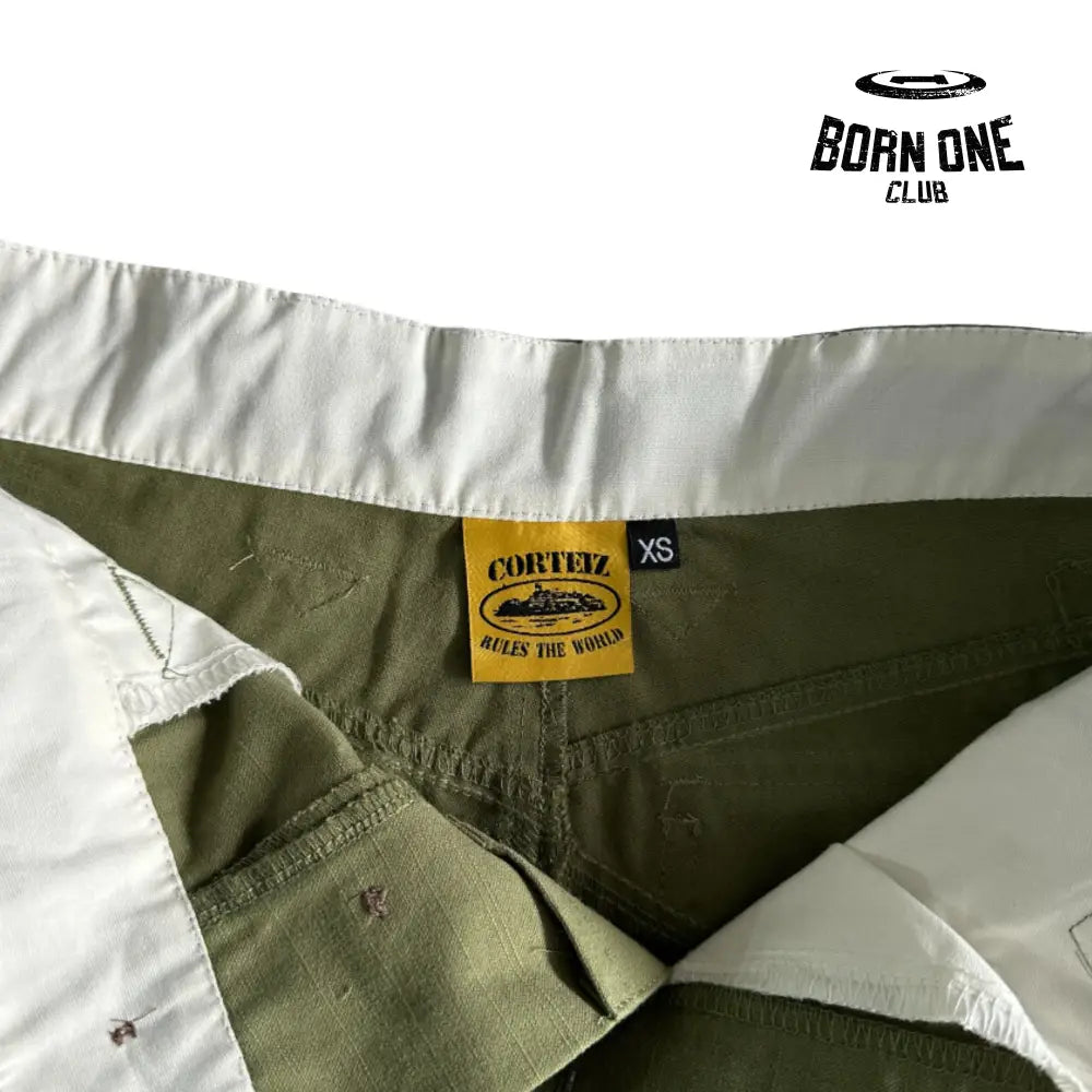 Calça Corteiz Slant Pocket Military Green Bottoms
