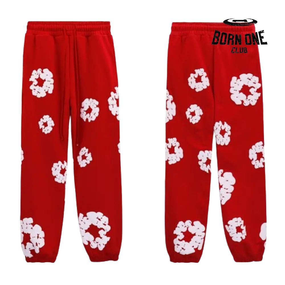 Calça Denim Tears Vermelho Bermuda