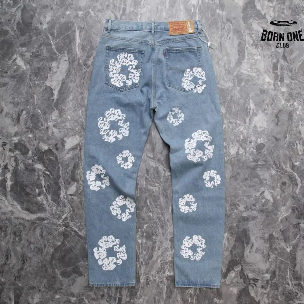 Calça Denim Tears x Levi’s Cotton Wreath Jeans Ligh Wash