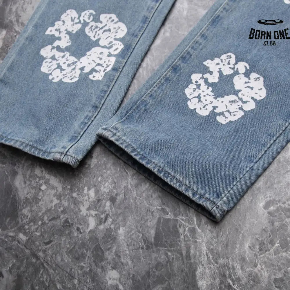 Calça Denim Tears x Levi’s Cotton Wreath Jeans Ligh Wash