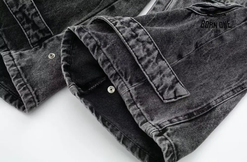 Calça Jeans UTILITY Cargo Com Bolsos