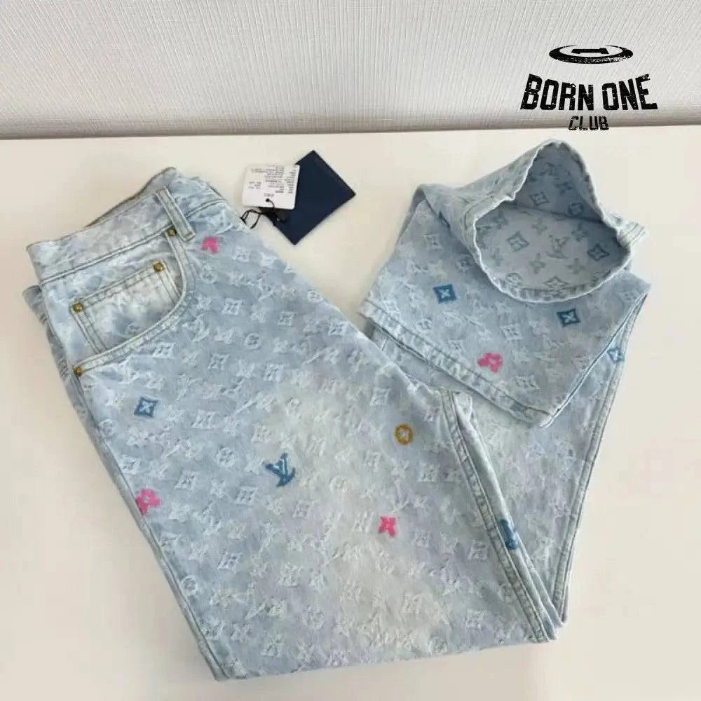 Calça Louis Vuitton by Tyler the Creator Monogram Denim