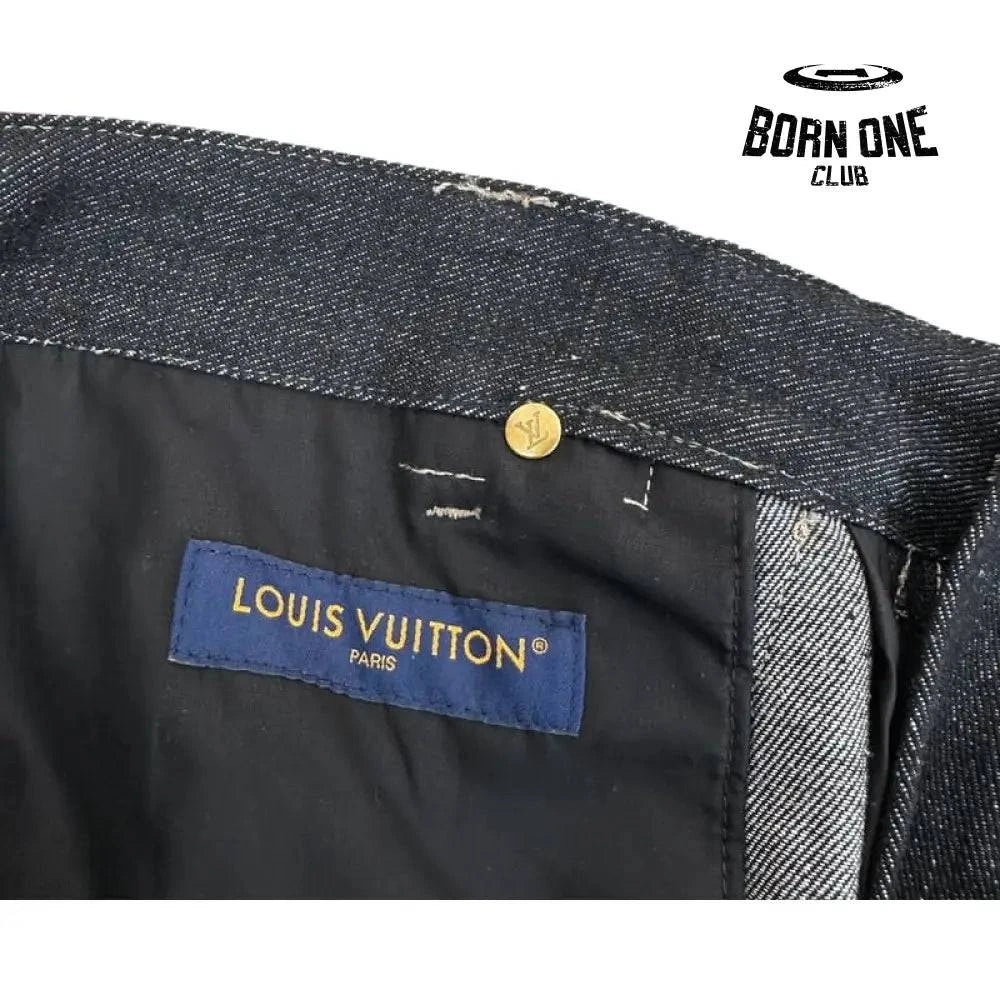 Calça Louis Vuitton Monogram Flower Denim