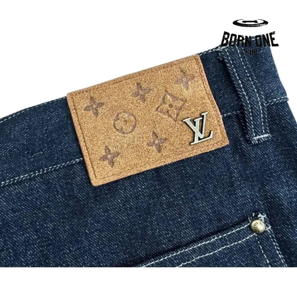 Calça Louis Vuitton Monogram Flower Denim