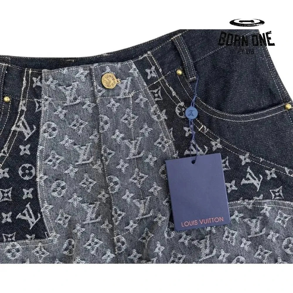Calça Louis Vuitton Monogram Flower Denim