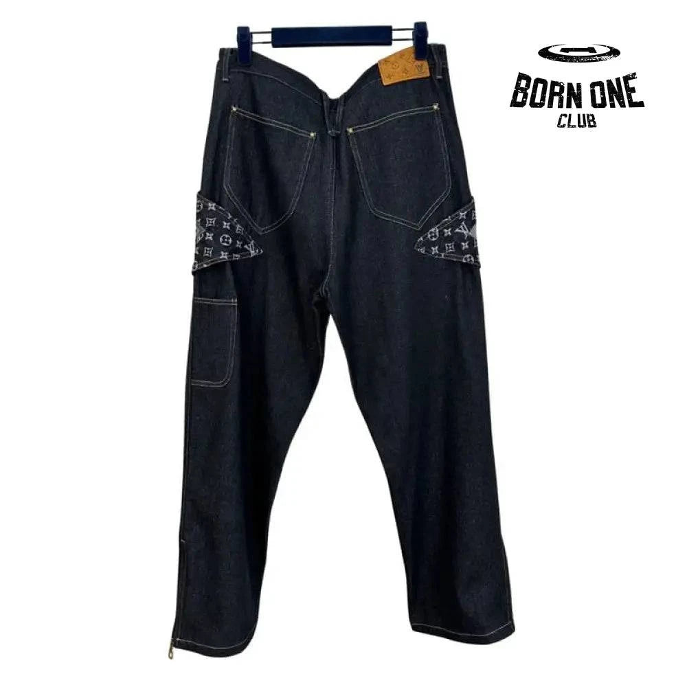 Calça Louis Vuitton Monogram Flower Denim
