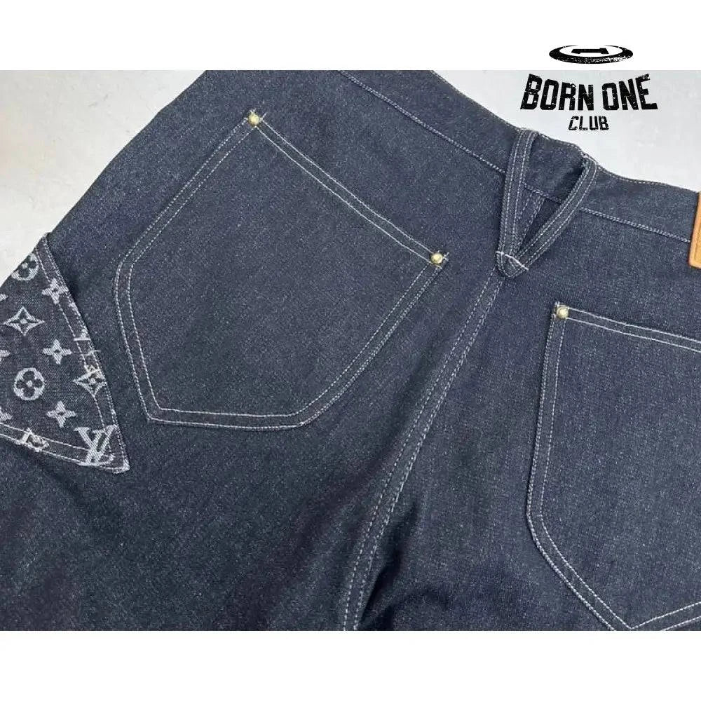 Calça Louis Vuitton Monogram Flower Denim