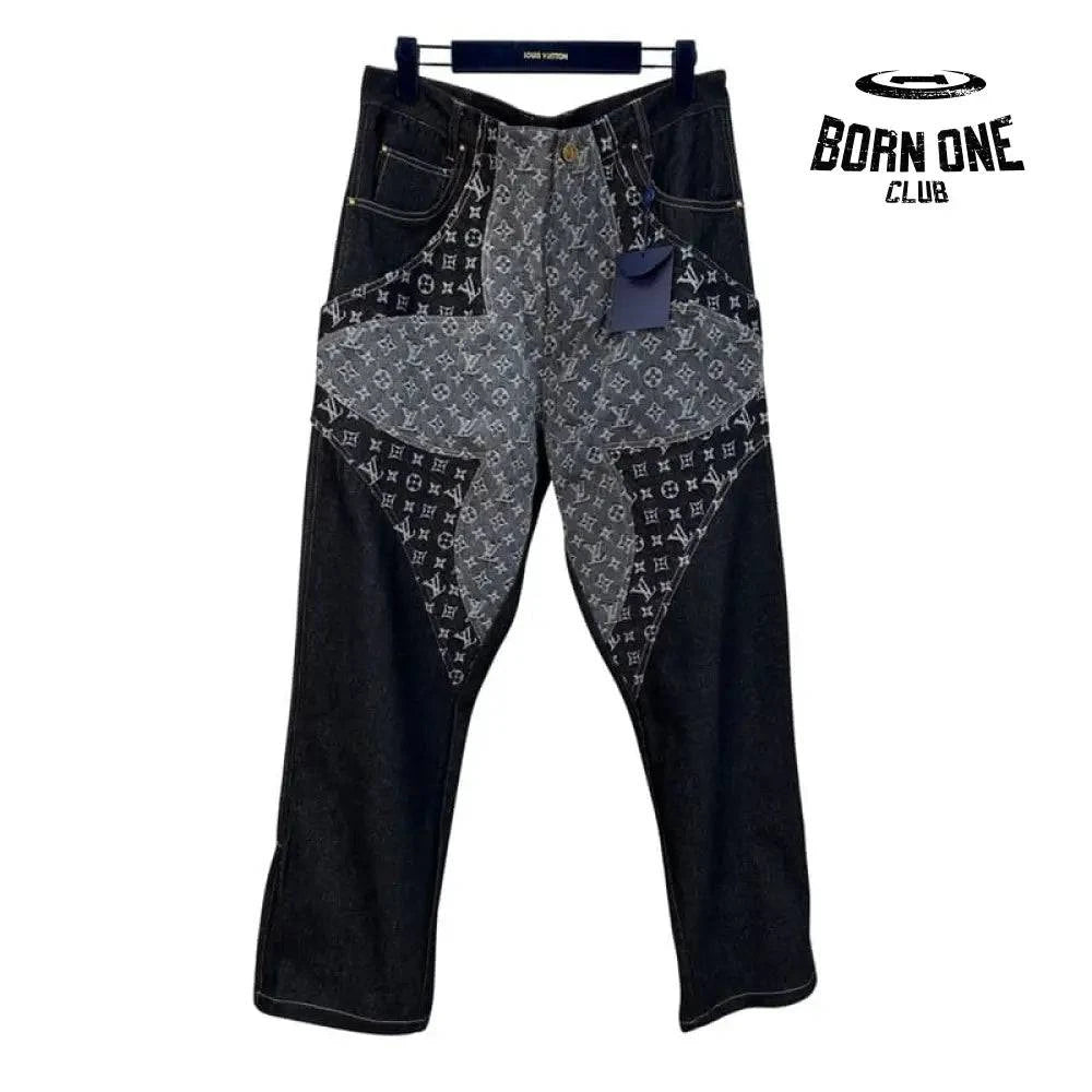 Calça Louis Vuitton Monogram Flower Denim