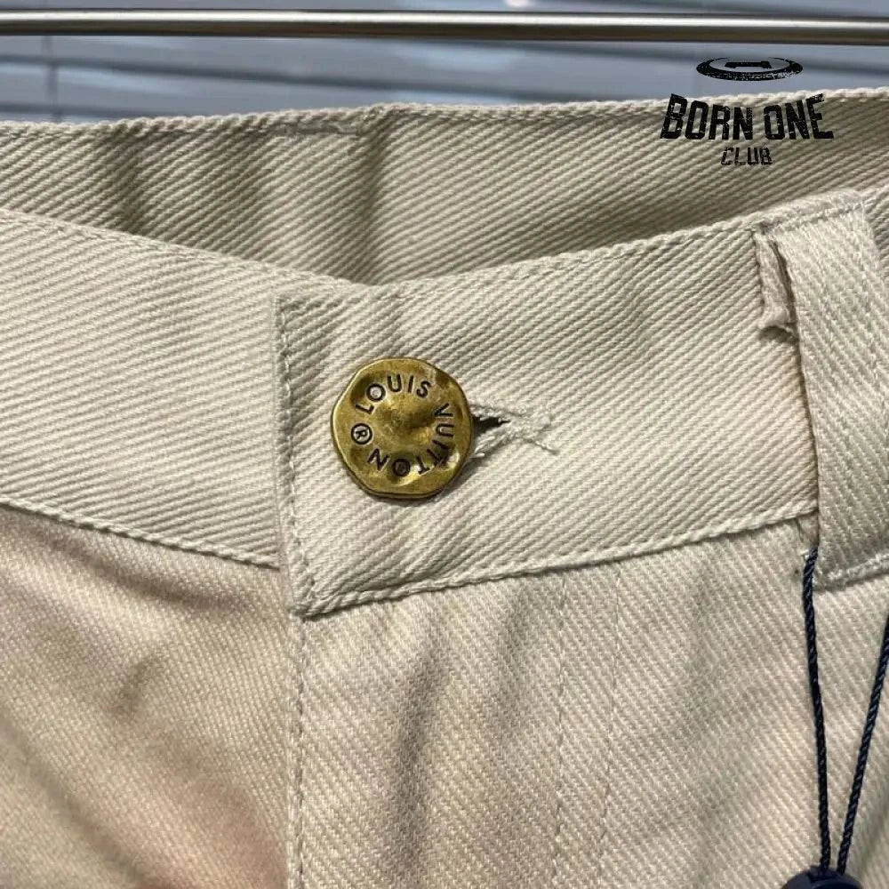 Calça Louis Vuitton Monogram Workwear Carpenter Cream
