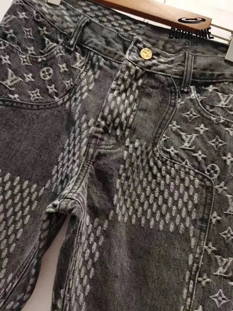 Calça Louis Vuitton x Nigo Giant Damier Waves MNGM