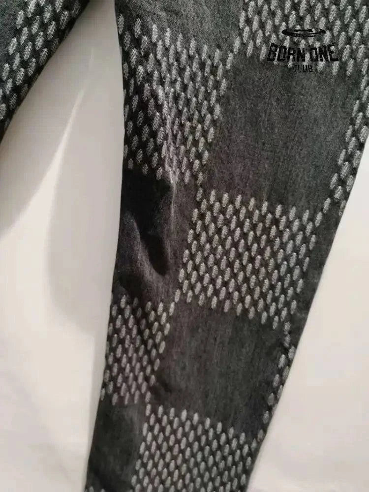 Calça Louis Vuitton x Nigo Giant Damier Waves MNGM