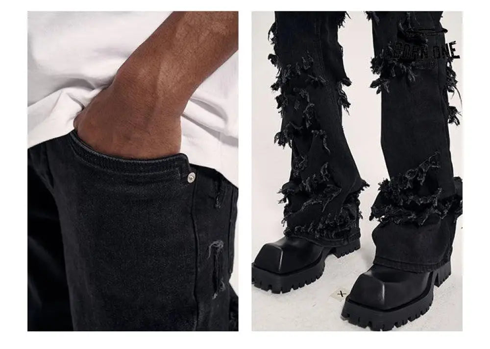 Calça ripped black